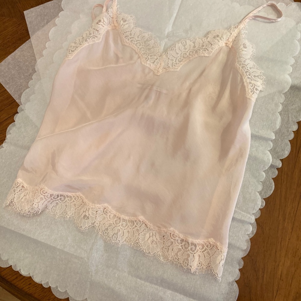 Baby Pink Victoria's Secret Lace Trim Camisole